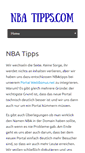 Mobile Screenshot of nbatipps.com